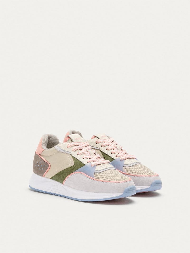 Tenis Hoff District Pilsen Mujer Rosas Verde Kaki | AIC7324GE